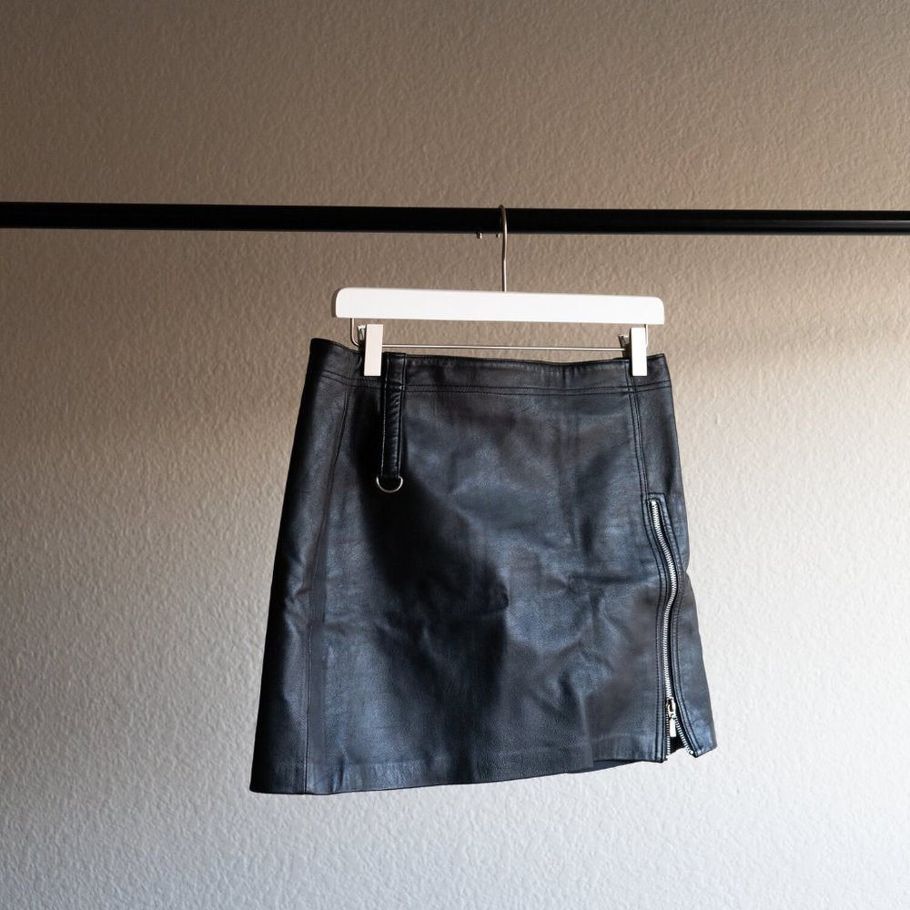 Vid Collection Leather Skirt